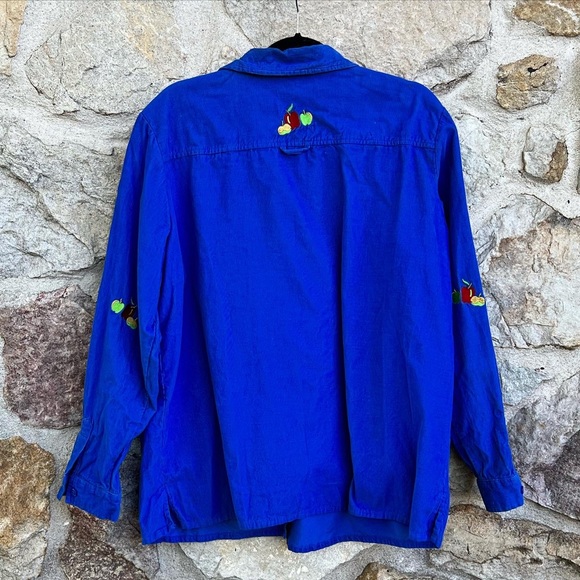 Quacker factory size XL corduroy embroidered shirt - Picture 6 of 6